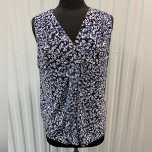 Roz&Ali Sleeveless Floral Blouse